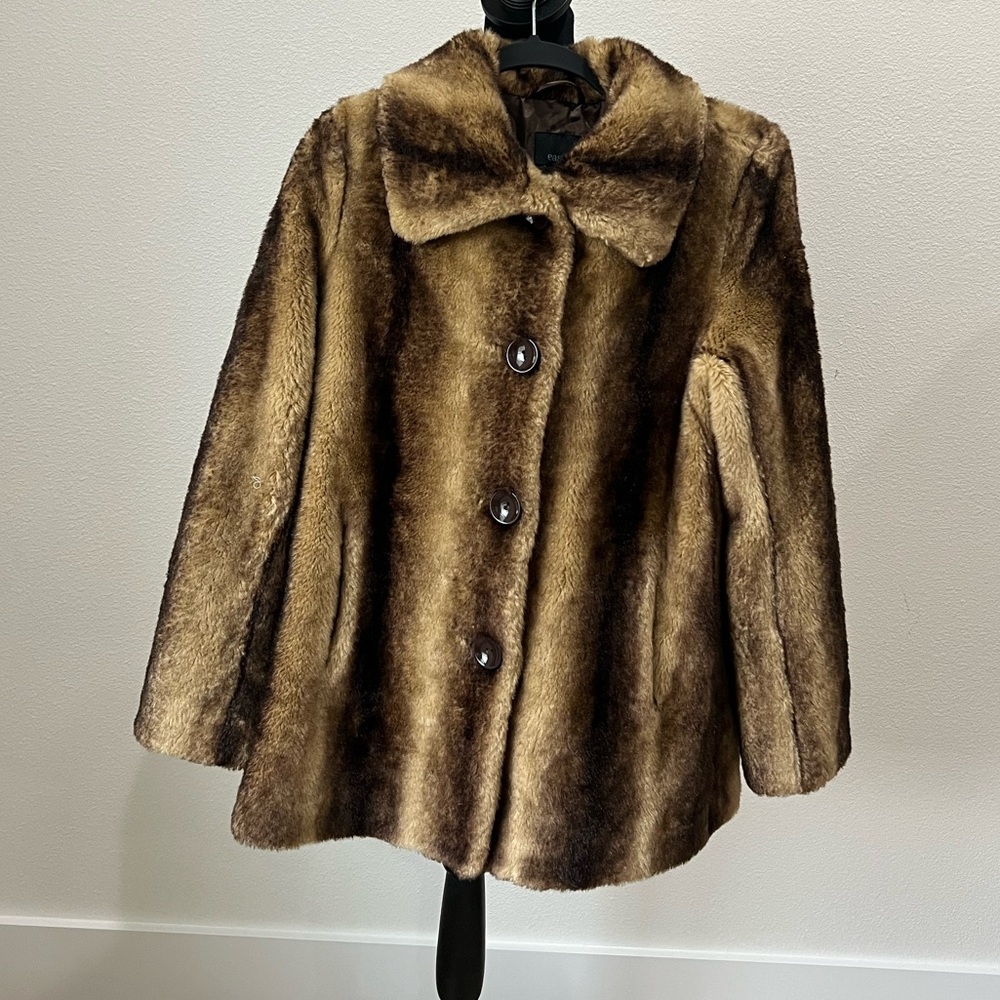 East 5th Brown Teddy Jacket size Small